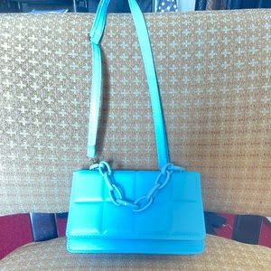 Blue Satchel Bag
